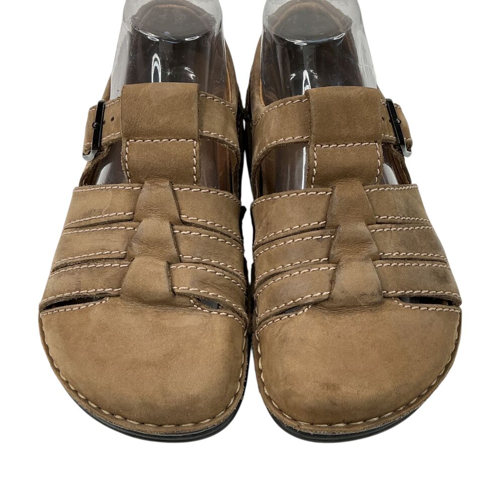 Footprints by Birkenstock L7/M5 Fisherman Sandals Brown Leather Mens/Womens BOHO - Picture 4 of 16